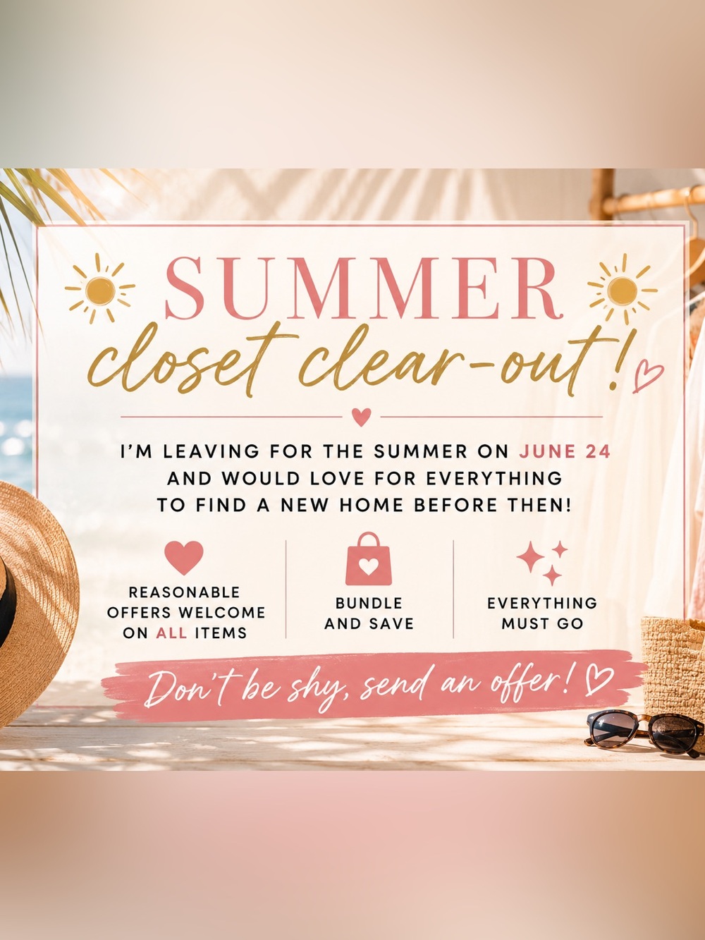 Summer closet clear-out!